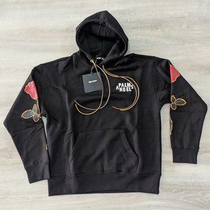 Palm Angels Rese Sleeve Black Color Hoodie